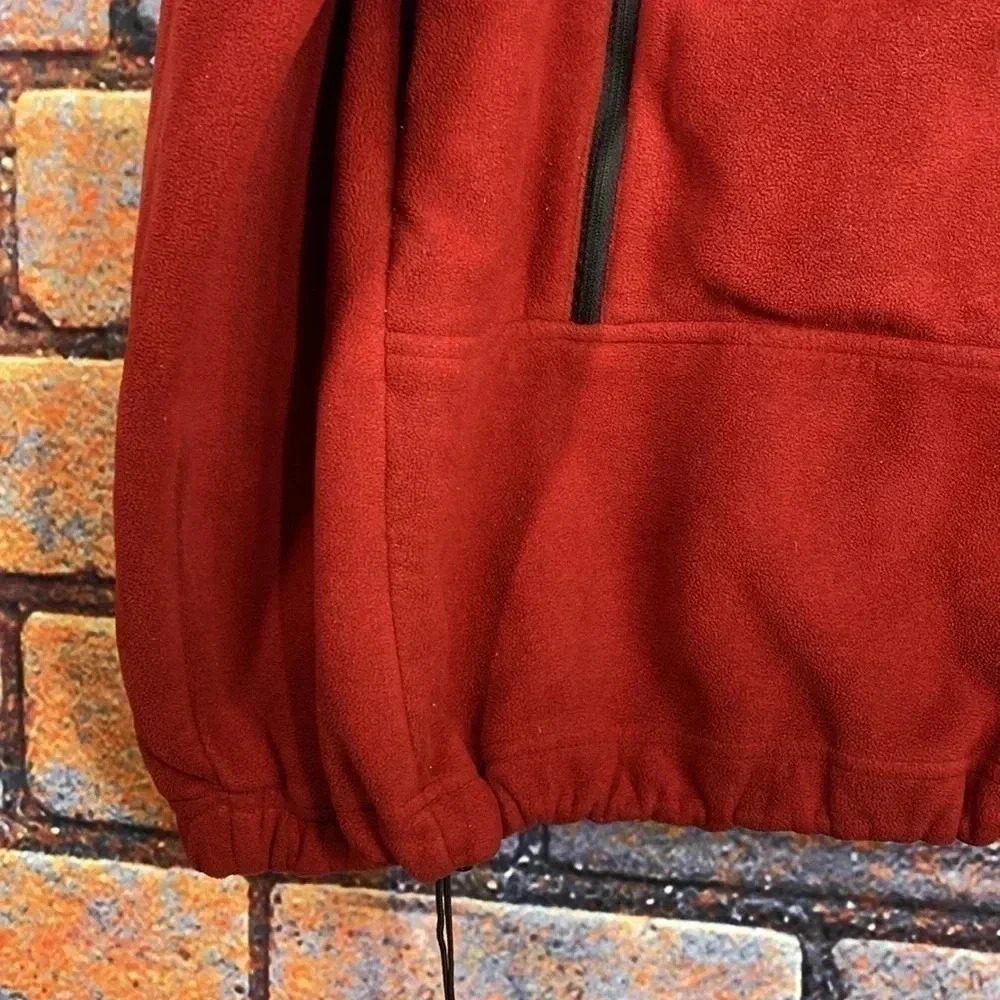 Timberland Men’s Fleece Performance Jacket Red Black XL - Picture 3 of 9